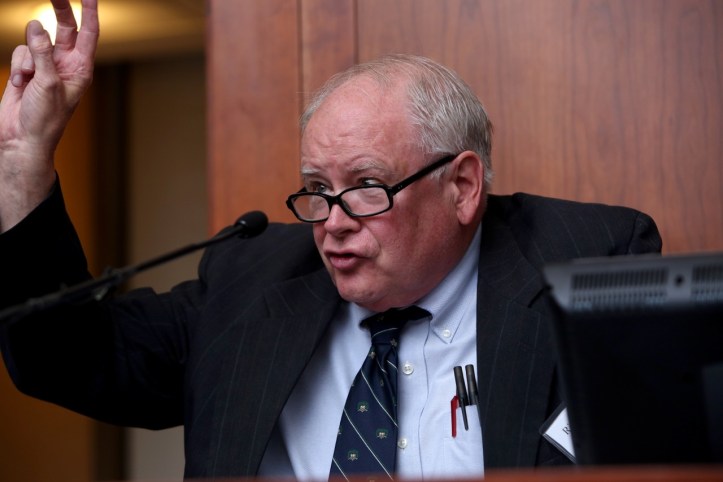 Director of the Center for College Affordability and Accountability Richard Vedder. Photo by Bruce Gilbert