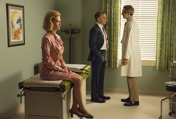 January Jones as Betty Draper-Francis on AMC's Mad Men.
